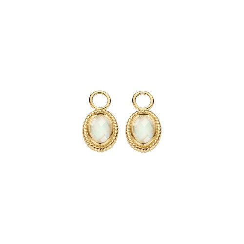 Luxoia - Blush Ohr Charms 14k Gelbgold - 9091YMQ