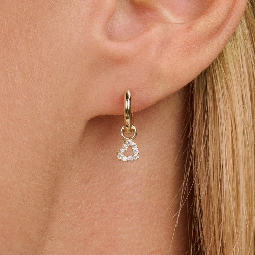 Luxoia - Blush Ohr Charms 14k Gelbgold - 9098YZI