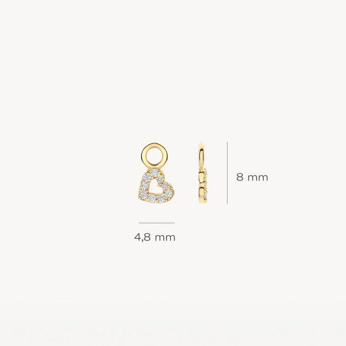 Luxoia - Blush Ohr Charms 14k Gelbgold - 9098YZI
