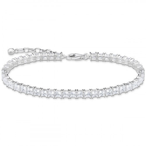 Luxoia - Thomas Sabo Tennis Armband mit Weissen Steinen Silber - A2029-051-14-L19V