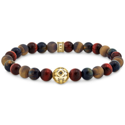 Luxoia - Thomas Sabo Beads Armband aus Tigerauge vergoldet - A2145-324-2