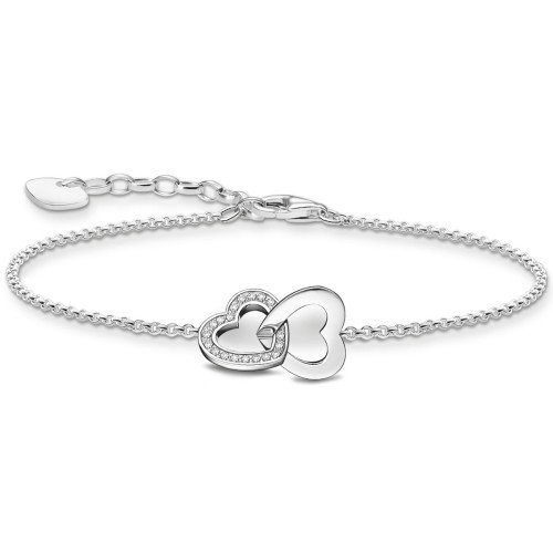 Luxoia - Thomas Sabo Armband mit verschlungenen Herzen Silber - A2163-051-14-L19V