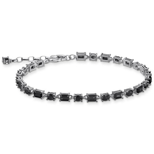 Luxoia - Thomas Sabo Armband mit schwarzen Steinen Silber geschwärzt - A2165-643-11-L19V