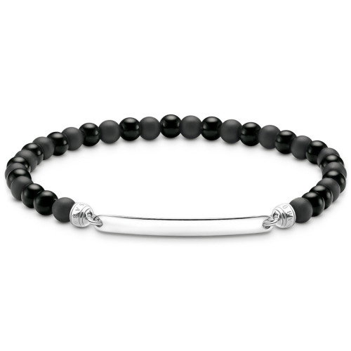 Luxoia - Thomas Sabo Gravierbares Armband mit Obsidian Beads - A2179-023-11