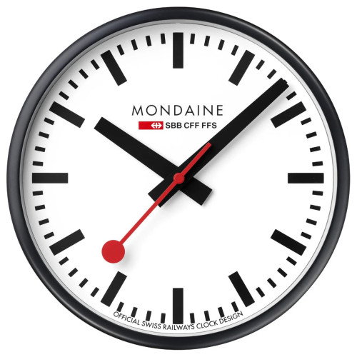 Luxoia - Mondaine Wanduhr (25 cm) - A990.CLOCK.12SBB
