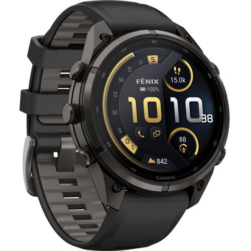 Luxoia - Garmin Fenix 9 Pro inReach Amoled Carbon Gray Titanium Black (47 mm) - 010-04336-11