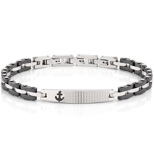 Luxoia - Amen Anchor Steel & Ceramic Armband - ACBR1373