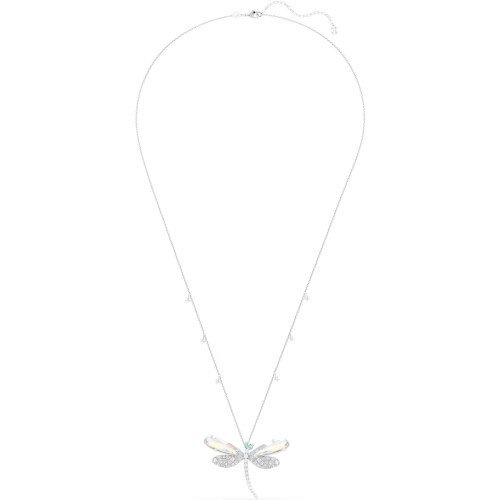 Luxoia - Swarovski x Ariana Grande Halskette und Brosche Verschiedene Schliffe Libelle Grün Rhodiniert - 5737429