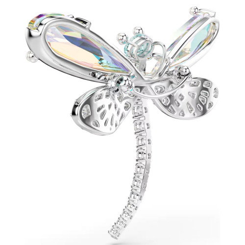 Luxoia - Swarovski x Ariana Grande Halskette und Brosche Verschiedene Schliffe Libelle Grün Rhodiniert - 5737429