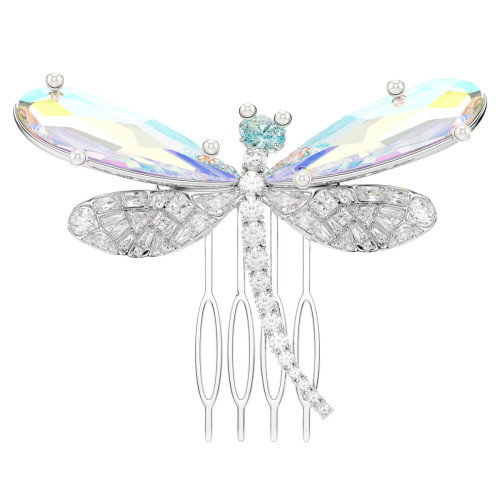 Luxoia - Swarovski x Ariana Grande Brosche und Haar Accessoire Verschiedene Schliffe Libelle Grün Rhodin - 5749193