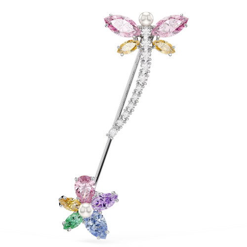Luxoia - Swarovski x Ariana Grande Brosche Verschiedene Schliffe Libelle Mehrfarbig Rhodiniert - 5737428