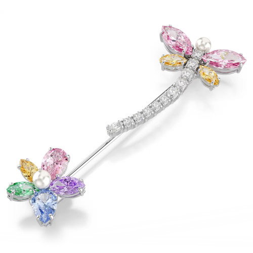 Luxoia - Swarovski x Ariana Grande Brosche Verschiedene Schliffe Libelle Mehrfarbig Rhodiniert - 5737428