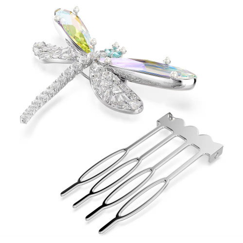 Luxoia - Swarovski x Ariana Grande Brosche und Haar Accessoire Verschiedene Schliffe Libelle Grün Rhodin - 5749193