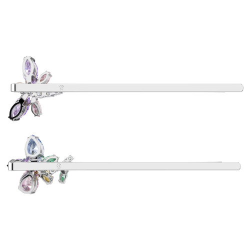 Luxoia - Swarovski x Ariana Grande Haarnadel Verschiedene Schliffe Libelle Blume Mehrfarbig Rhodiniert - 5749186