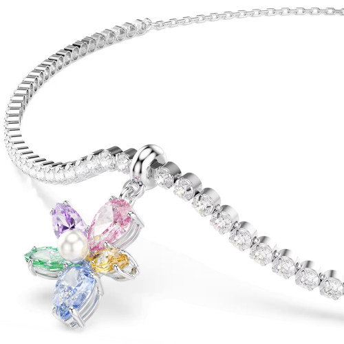 Luxoia - Swarovski x Ariana Grande Halsband Verschiedene Schliffe Blume Mehrfarbig Rhodiniert - 5749189
