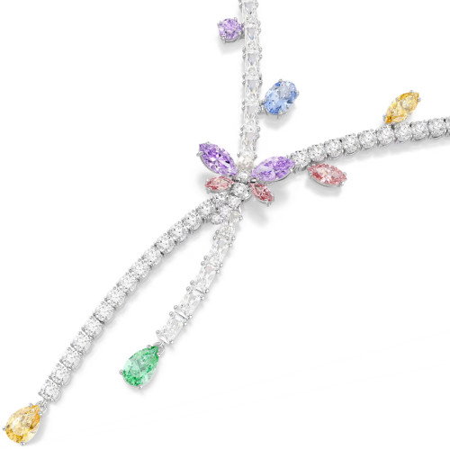 Luxoia - Swarovski x Ariana Grande Halskette Verschiedene Schliffe Libelle Mehrfarbig Rhodiniert - 5737424