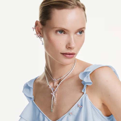 Luxoia - Swarovski x Ariana Grande Halskette Verschiedene Schliffe Libelle Mehrfarbig Rhodiniert - 5737424