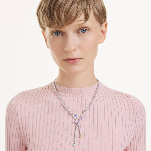 Luxoia - Swarovski x Ariana Grande Halskette Verschiedene Schliffe Libelle Mehrfarbig Rhodiniert - 5737424