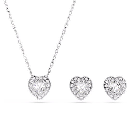 Luxoia - Swarovski x Ariana Grande Set Verschiedene Schliffe Herz Weiss Rhodiniert - 5720849