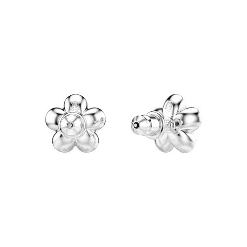 Luxoia - Swarovski x Ariana Grande Ohrstecker Rundschliff Blume Weiss Rhodiniert  - 5756098