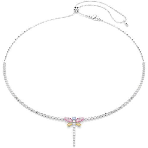 Luxoia - Swarovski x Ariana Grande Tennis Y Halskette Verschiedene Schliffe Libelle Mehrfarbig Rhodinier - 5737425