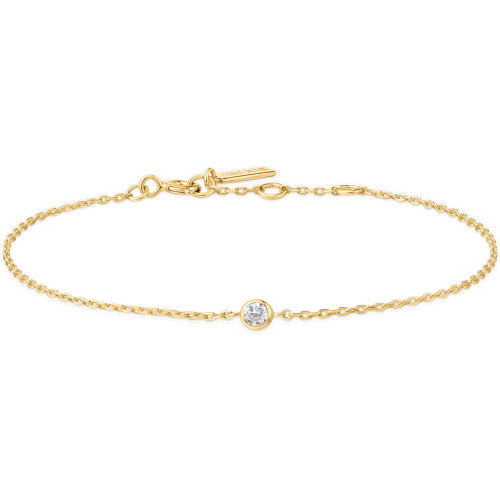 Luxoia - Ania Haie Gold Sparkle Bezel Armband - B062-01G