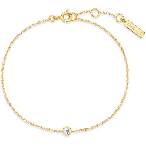 Luxoia - Ania Haie Gold Sparkle Bezel Armband - B062-01G