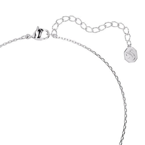 Luxoia - Swarovski Bella V Halskette Rundschliff Blau Rhodiniert - 5734232