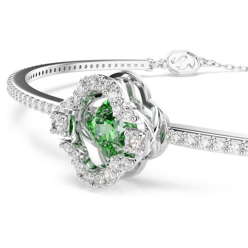 Luxoia - Swarovski Una Angelic Armreif Verschiedene Schliffe Grün Rhodiniert - 5757791