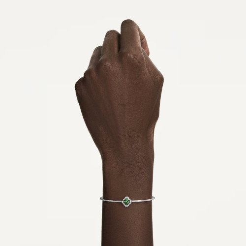 Luxoia - Swarovski Una Angelic Armreif Verschiedene Schliffe Grün Rhodiniert - 5757791