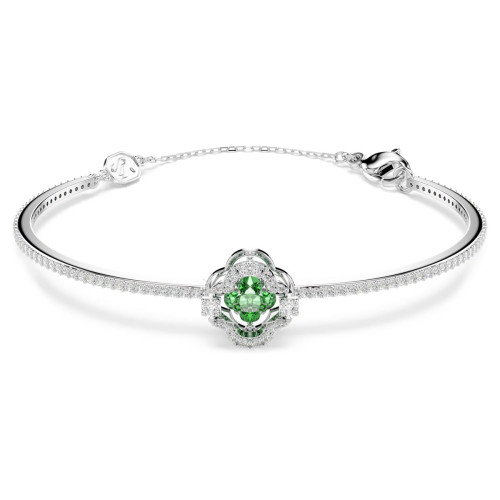 Luxoia - Swarovski Una Angelic Armreif Verschiedene Schliffe Grün Rhodiniert - 5757791