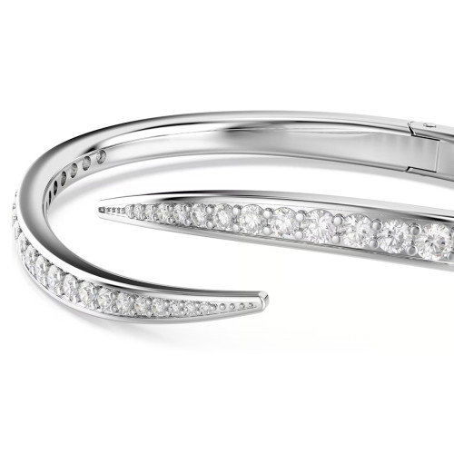 Luxoia - Swarovski Vienna Armreif Rundschliff Schwan Weiss Rhodiniert