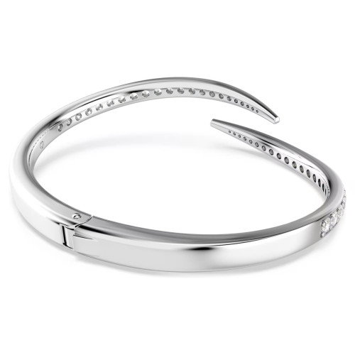 Luxoia - Swarovski Vienna Armreif Rundschliff Schwan Weiss Rhodiniert