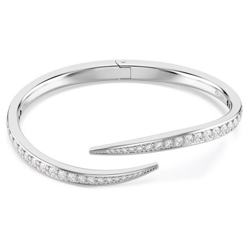Luxoia - Swarovski Vienna Armreif Rundschliff Schwan Weiss Rhodiniert