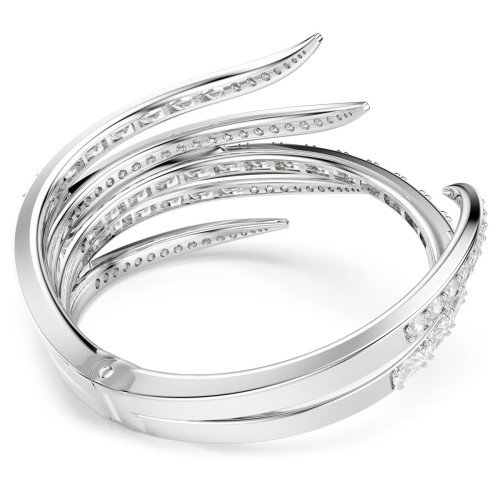 Luxoia - Swarovski Vienna Armreif Verschiedene Schliffe Weiss Rhodiniert