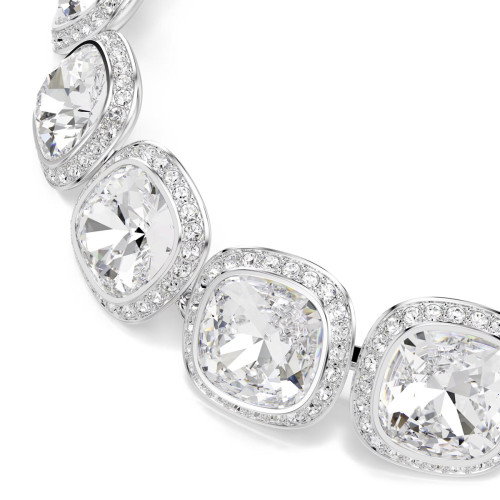 Luxoia - Swarovski Una Angelic Armband Kissenschliff Weiss Rhodiniert - 5751558