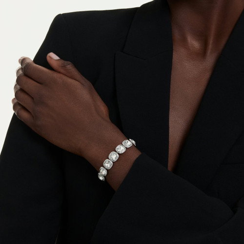 Luxoia - Swarovski Una Angelic Armband Kissenschliff Weiss Rhodiniert - 5751558