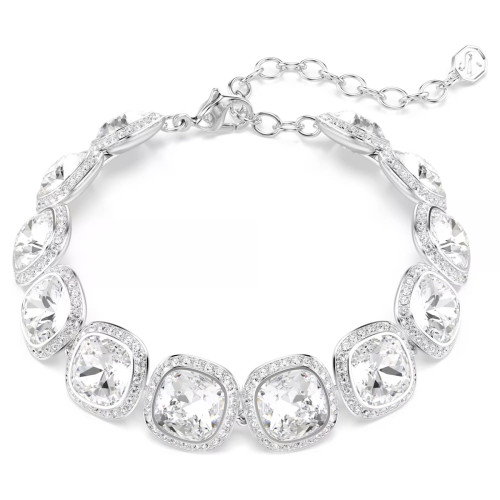 Luxoia - Swarovski Una Angelic Armband Kissenschliff Weiss Rhodiniert - 5751558