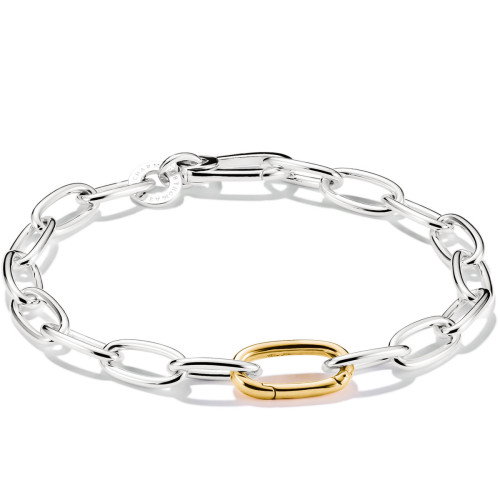Luxoia - Thomas Sabo Charm-Armband Bicolor mit einem Connect Link Silber - C1204-413-7