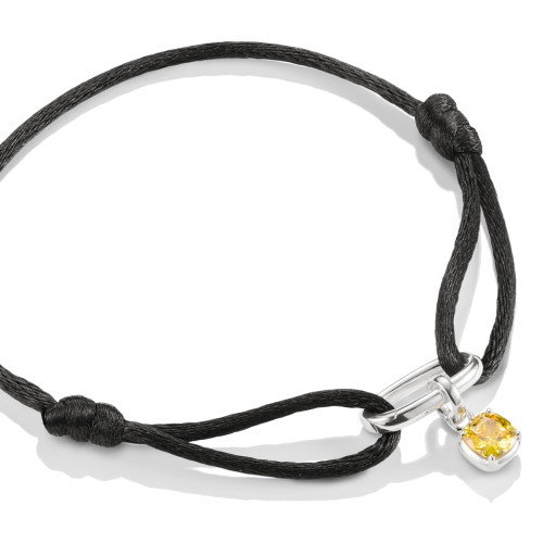 Luxoia - Thomas Sabo Textilarmband schwarz Connect Silber - C1210-001-11-L24V
