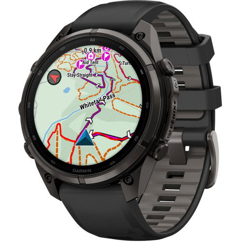 Luxoia - Garmin Fenix 9 Pro inReach Amoled Carbon Gray Titanium Black (47 mm) - 010-04336-11