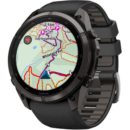 Luxoia - Garmin Fenix 9 Pro inReach Amoled Carbon Gray Titanium Black (51 mm) - 010-04337-11