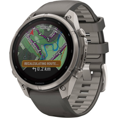 Luxoia - Garmin Fenix 9 Pro inReach Solar Titanium Pebble Gray (47 mm) - 010-04338-01