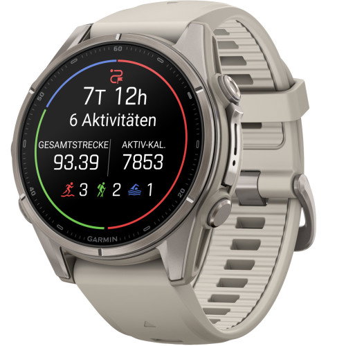 Luxoia - Garmin Fenix 9 Amoled Titanium Fog Gray (43 mm) - 010-04761-01