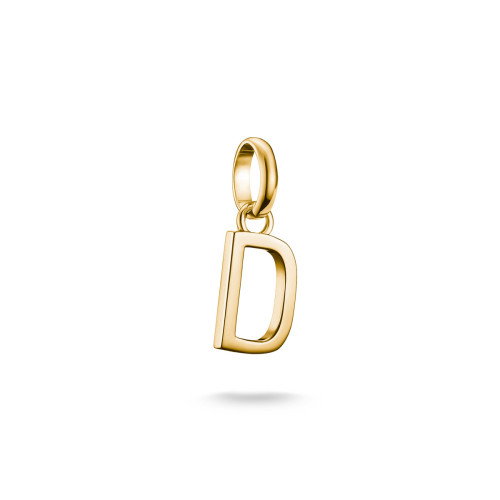 Luxoia - Thomas Sabo Charm-Anhänger Buchstabe D Connect vergoldet - CC1210-413-39