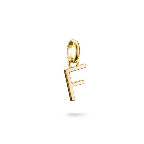 Luxoia - Thomas Sabo Charm-Anhänger Buchstabe F Connect vergoldet - CC1212-413-39