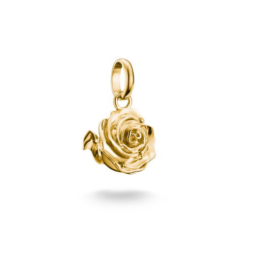 Luxoia - Thomas Sabo Charm-Anhänger Rosenblüte Connect vergoldet - CC1263-413-39