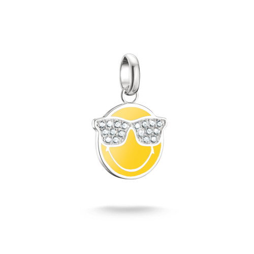 Luxoia - Thomas Sabo Smiley World Sunglasses Charm-Anhänger Connect Silber - CC1290-691-14