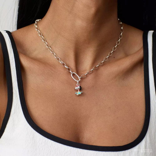 Luxoia - Thomas Sabo Peanuts Snoopy Charm mit Koffer Connect Silber - CC1345-664-7