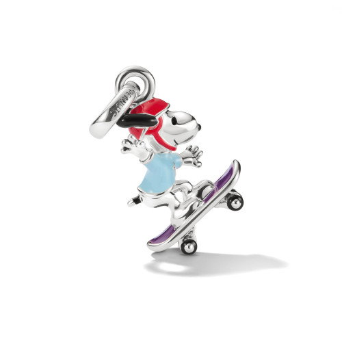 Luxoia - Thomas Sabo Peanuts Snoopy Charm auf Skateboard Connect Silber - CC1346-664-7